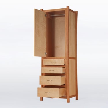 Modern Wardrobe or Dresser for Bedroom With Drawers and Closet Space 