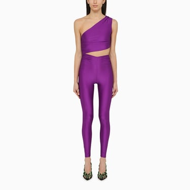 The Andamane Purple Symmetrical Close-Fitting Jumpsuit Women