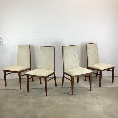Mid-Century Highback Dining Chairs by Dillingham- set of Four 