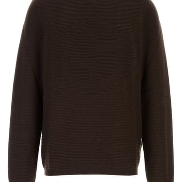 Giorgio Armani Man Chocolate Wool Blend Sweater