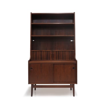 Danish Rosewood Secretary Desk and Bookcase