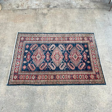 Vintage Oriental Wool Rug Carpet 