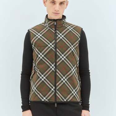 Burberry Men Check Padded Gilet