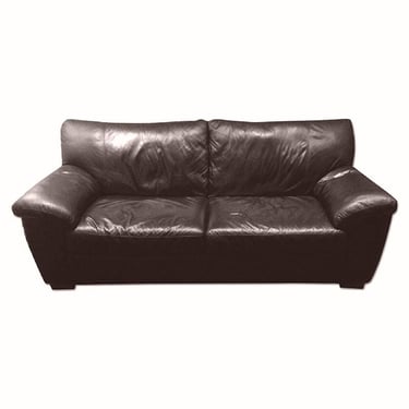 Brown Leather Sofa