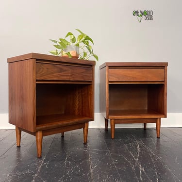 Simple Walnut Nightstands