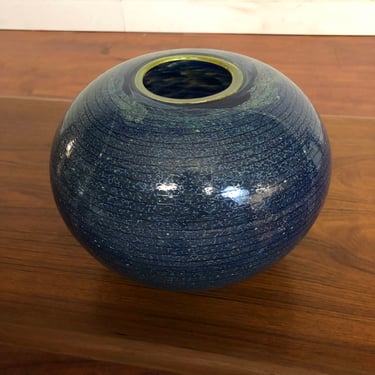 Phil O’Reilly Large Blown Glass Ball Vase