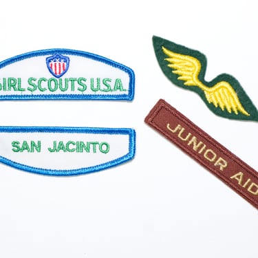 Vintage 1980s Girl Scout Patch Badges 