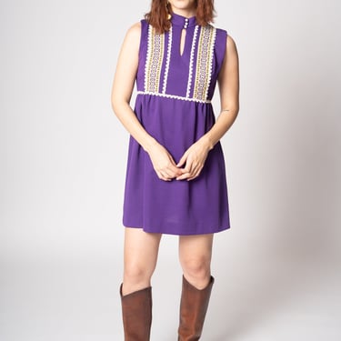 Greta Purple Mini Dress