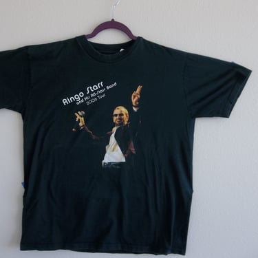 Vintage T-shirt Ringo Star Concert T-shirt Unique Retro Xl 