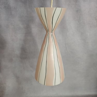 50s vintage glass ceiling light pink white lamp mid century lamp brass 