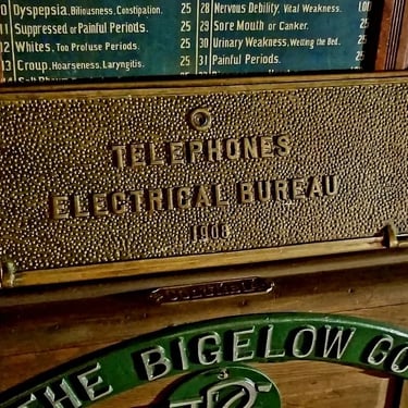 Philadelphia 1908 Electrical Bureau Antique Bronze Telephone Access Hatch 