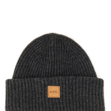 A.P.C. Women Beanie Hat With Logo