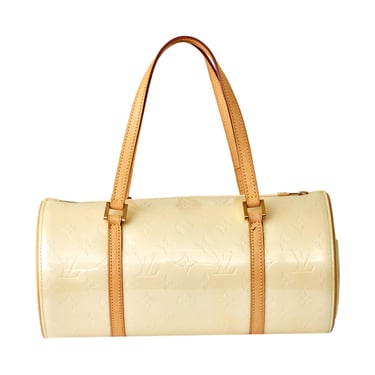 Louis Vuitton Pastel Yellow Vernis Cylinder Bag