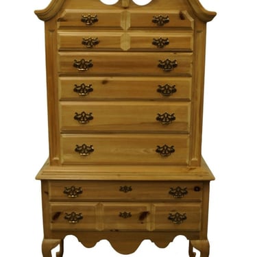 KINCAID FURNITURE Solid Knotty Pine Rustic Americana 41" Highboy Chest 34-107 / 34-108 