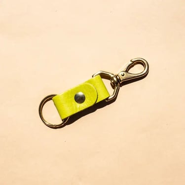 PRIMECUT Keychain - Chartreuse Leather