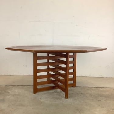 Octagonal Mid-Century Game or Dining Table- Attr. Harvey Probber 