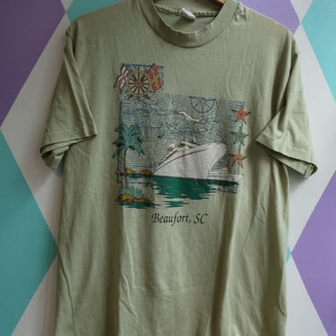 Vintage Beaufort, SC Nautical Graphic Tee