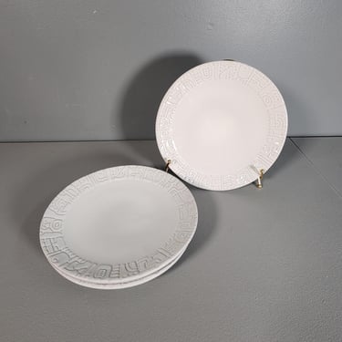 One Frankoma Pottery Mayan Aztec White Sand 7F Dinner Plate / Multiples Available 