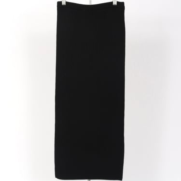 11115_My_Skirt- Stretched Ribbed Merino Skirt - Noir