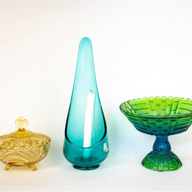 Colorful Glass Lot with Viking Glass