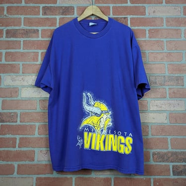 Vintage 90s NFL Minnesota Vikings Football ORIGINAL Sports Tee - 2 Extra Large 