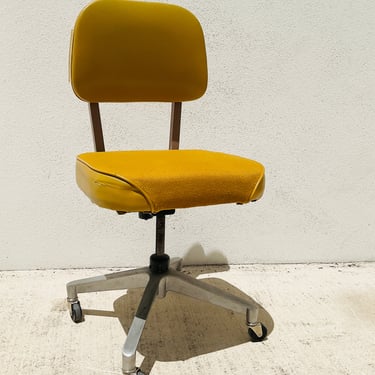 Mustard Yellow Rolling Desk Chair