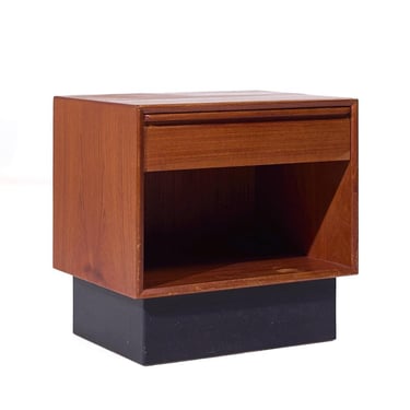 Westnofa Mid Century Danish Teak Single Drawer Nightstand - mcm 