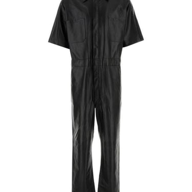 Givenchy Man Black Leather Jumpsuit