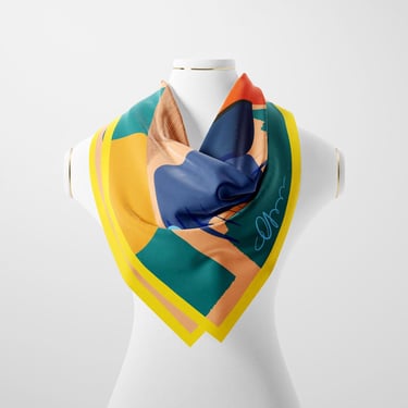 Unique Bold Color Scarf- Silky Bandana-Gifts for her 