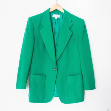 Liz Claiborne Collection | Vintage 90s Green Long Sleeve Blazer | Size 8, Minimalist, Fall, Winter, Spring / Casual, Chic, Classic, Classy 