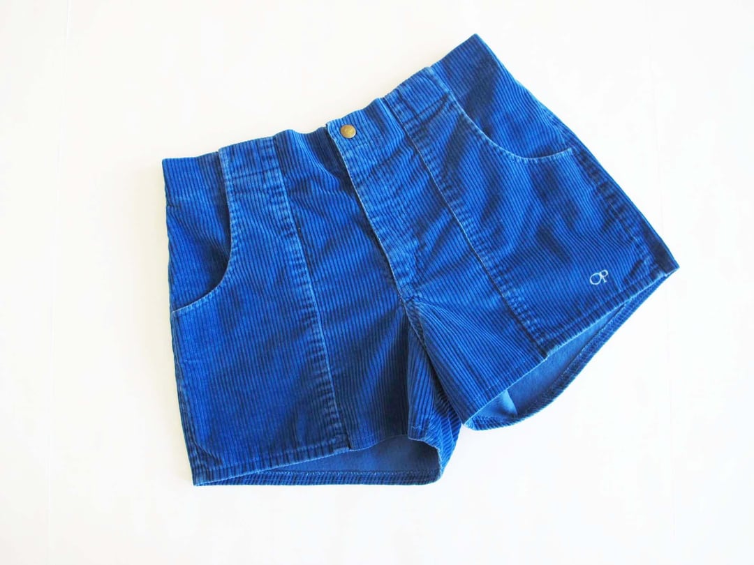 Vintage OP Corduroy Shorts 29 - 31 S M - 1980s Blue | Milk Vintage OP Corduroy Shorts 29 - 31 S M - 1980s Blue | Milk