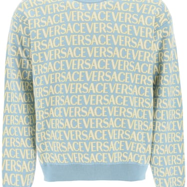 Versace Monogram Cotton Sweater Men