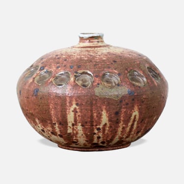 Mid-Century Modern Glazed Ceramic Weed Pot Vase