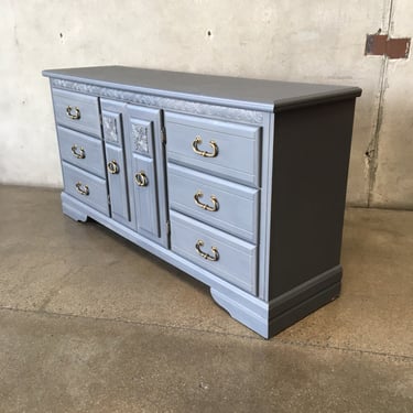 Grey Hand Painted Side Drawer Dresser / Sideboard