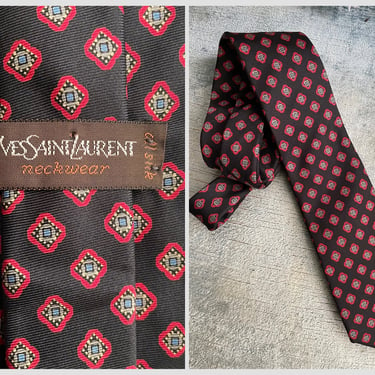 Vintage holiday necktie, red & green bias plaid neck tie | Christmas party tie, Steinfelds, vintage prep 