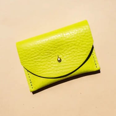 Cardholder - Chartreuse Leather