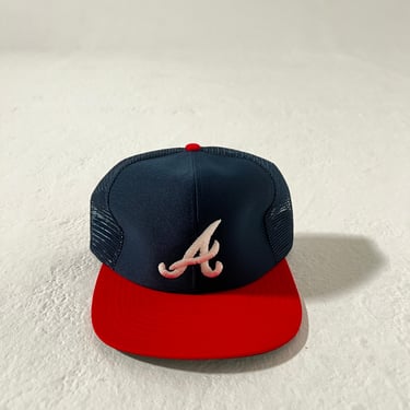 Vintage 1980's DEADSTOCK Atlanta Braves Trucker Snapback Hat