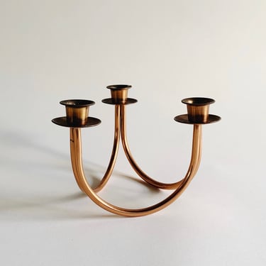 TRIPLE COPPER CANDELABRA - 1 Available 