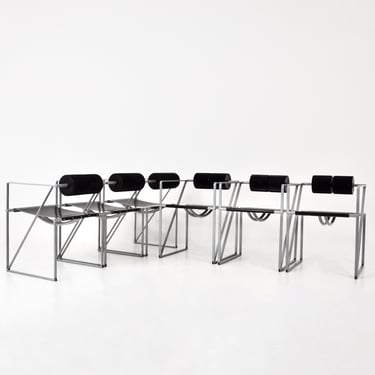 Chairs “Seconda 602” by Mario Botta for Alias, 1980s, set of 6 