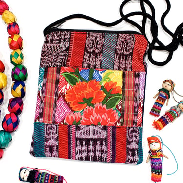 Deadstock VINTAGE: 1980s - Native Guatemalan Small Bag Pouch Bag - Native Textile - Boho, Hipster - New Old Stock - SKU 1-E3-00029720 