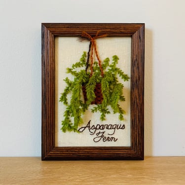 Vintage Asparagus Fern Wall Art 