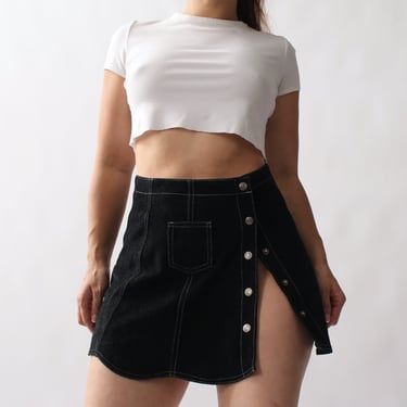 Vintage Suede Miniskirt - W29