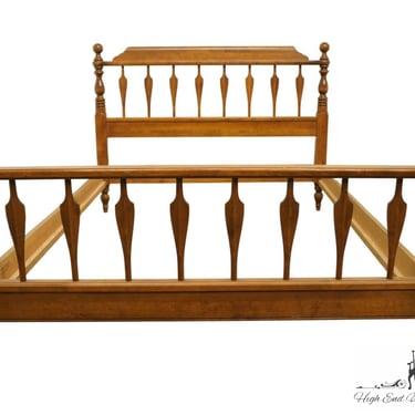 ETHAN ALLEN Heirloom Nutmeg Maple Colonial Early American Full Size Arrow Back Bed 