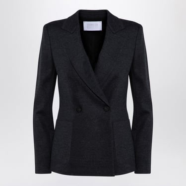 Harris Wharf London Double-Breasted Grey Wool Jacket Women