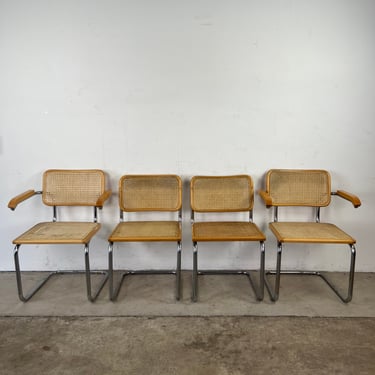 Set of 4 Mid Century Italian Cesca Chairs