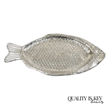 Vintage Reed & Barton Silver Plated 22&quot; Modern Fish Platter Tray