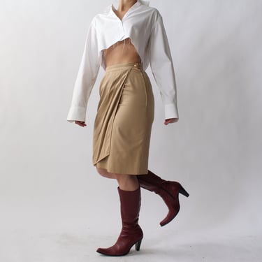 Vintage Valentino Khaki Skirt - W26