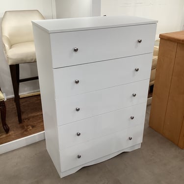 White Tallboy Dresser