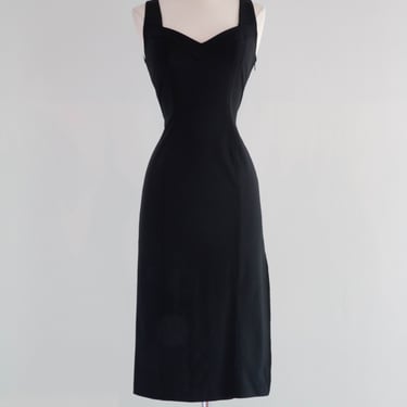 Iconic 1990's LBD Silk Cocktail Dress By John Galliano / Small