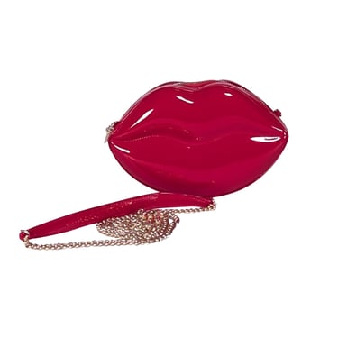 Kate Spade - Red Patent Leather Mwah 3D Lip Crossbody Bag